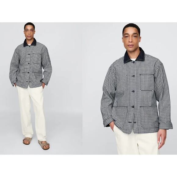 Women's Black and White Utility Jacket - Picture 2 of 16